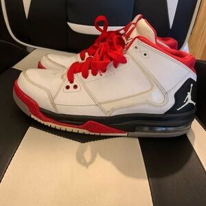 Nike Air Jordan White and Red Men's Shoes